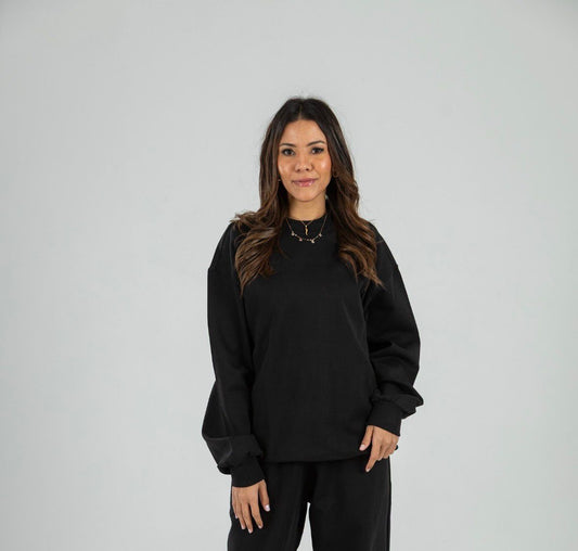 Black Long Sleeve Crewneck