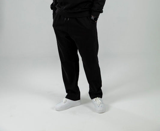 Black Oversized Straight Leg Pants