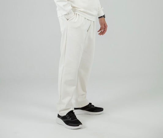 White Oversized Straight Leg Pants