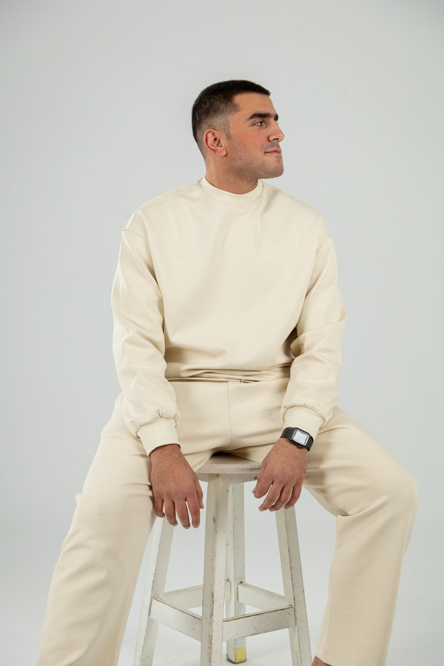 Beige Unisex Oversized Set