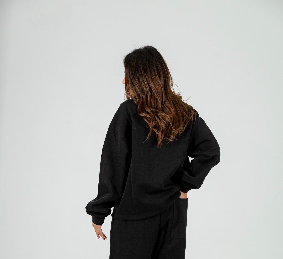 Black Long Sleeve Crewneck