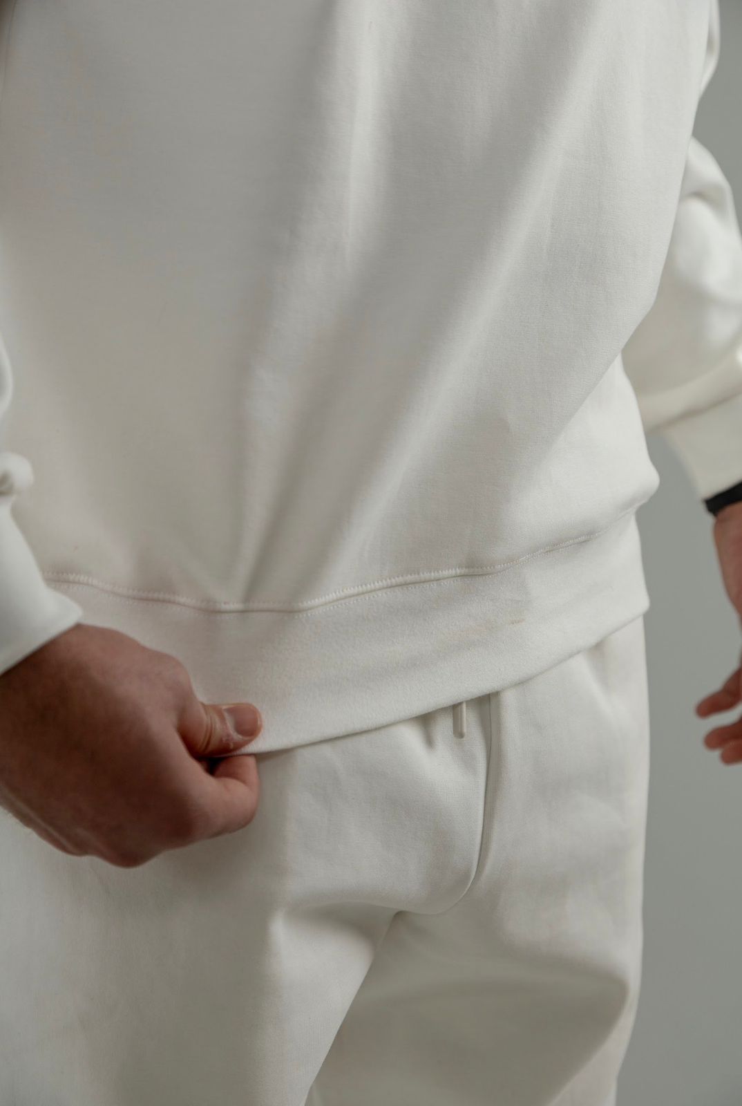 White Long Sleeve Crewneck