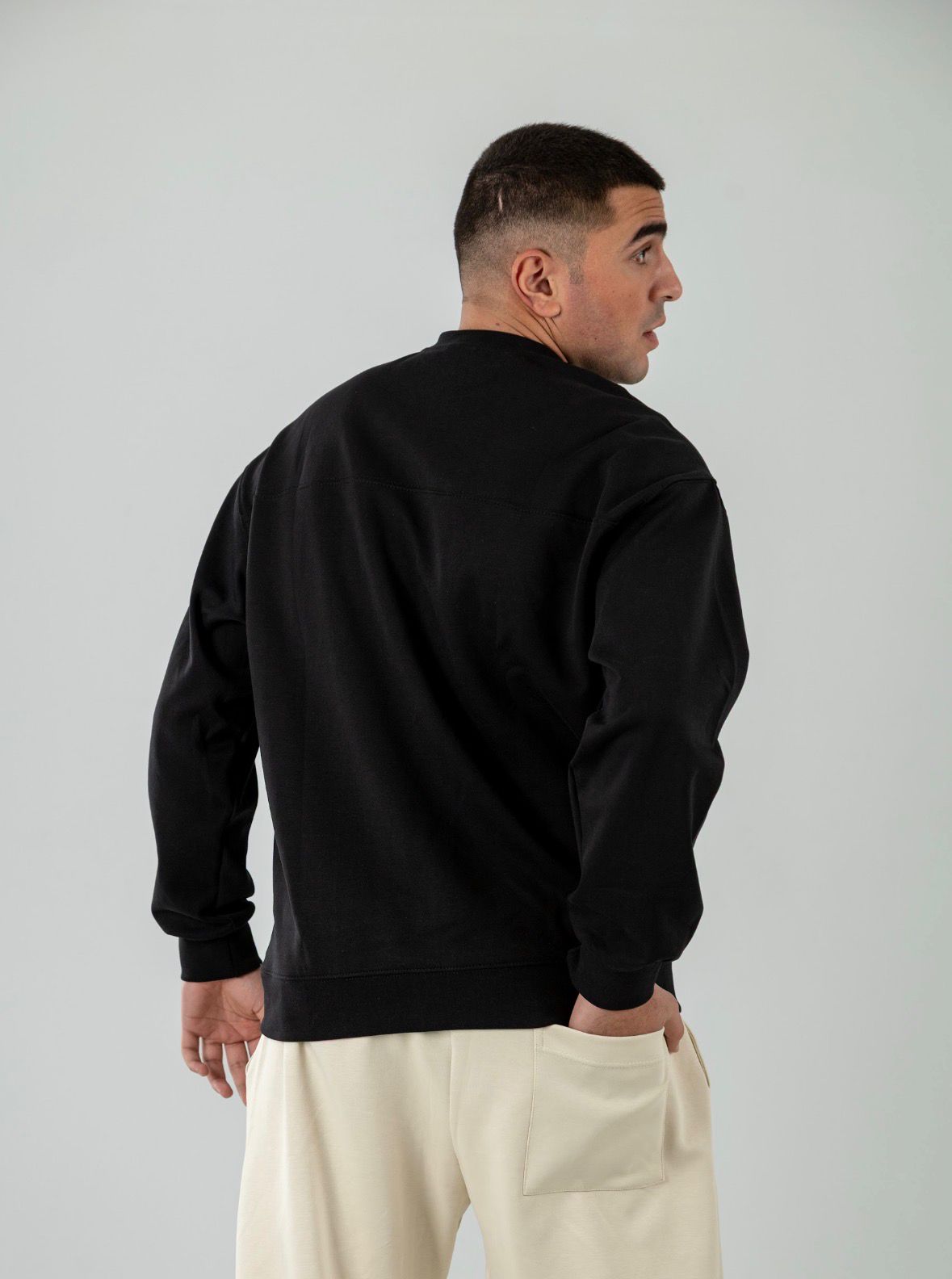 Black Long Sleeve Crewneck