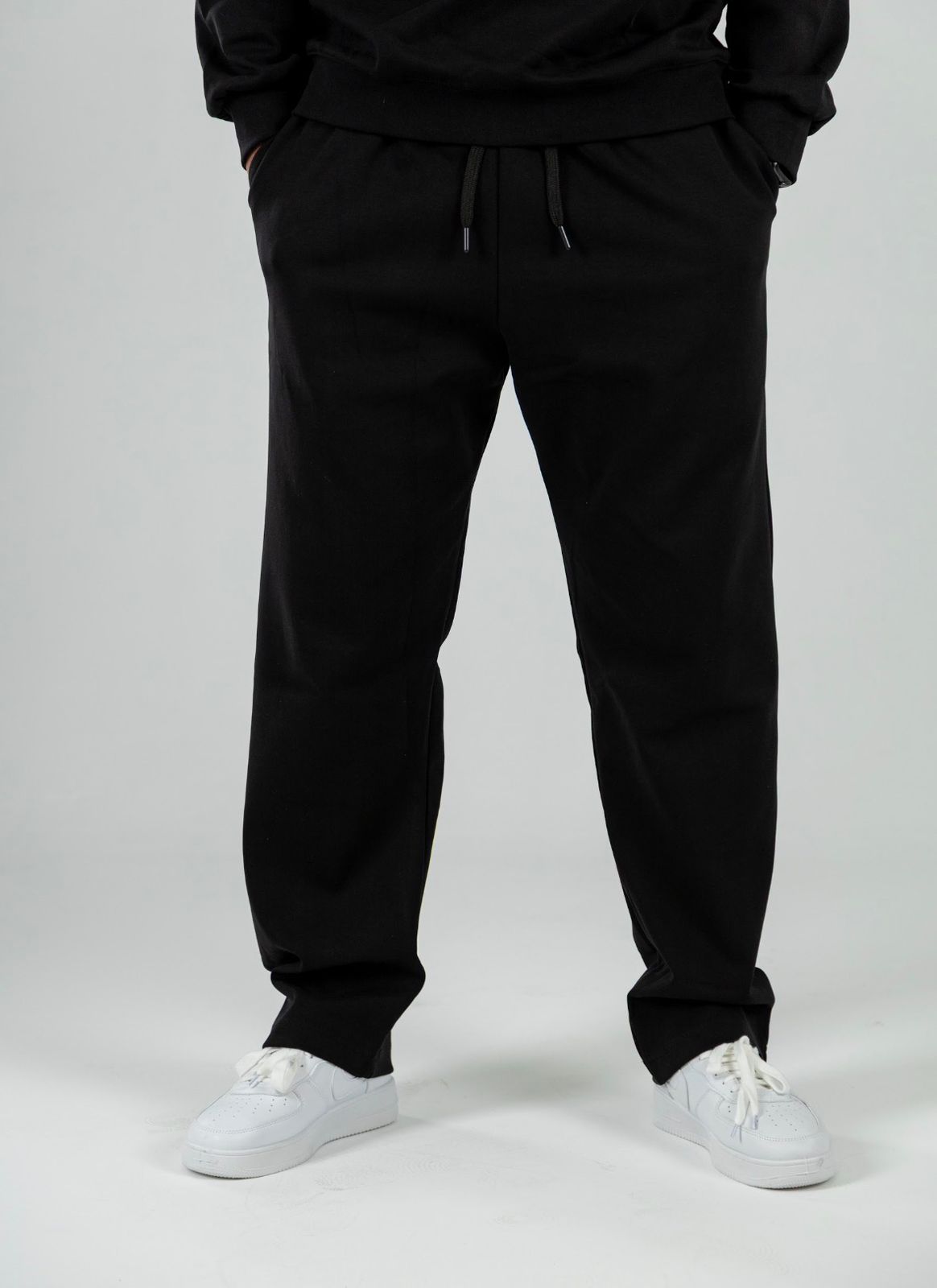 Black Oversized Straight Leg Pants