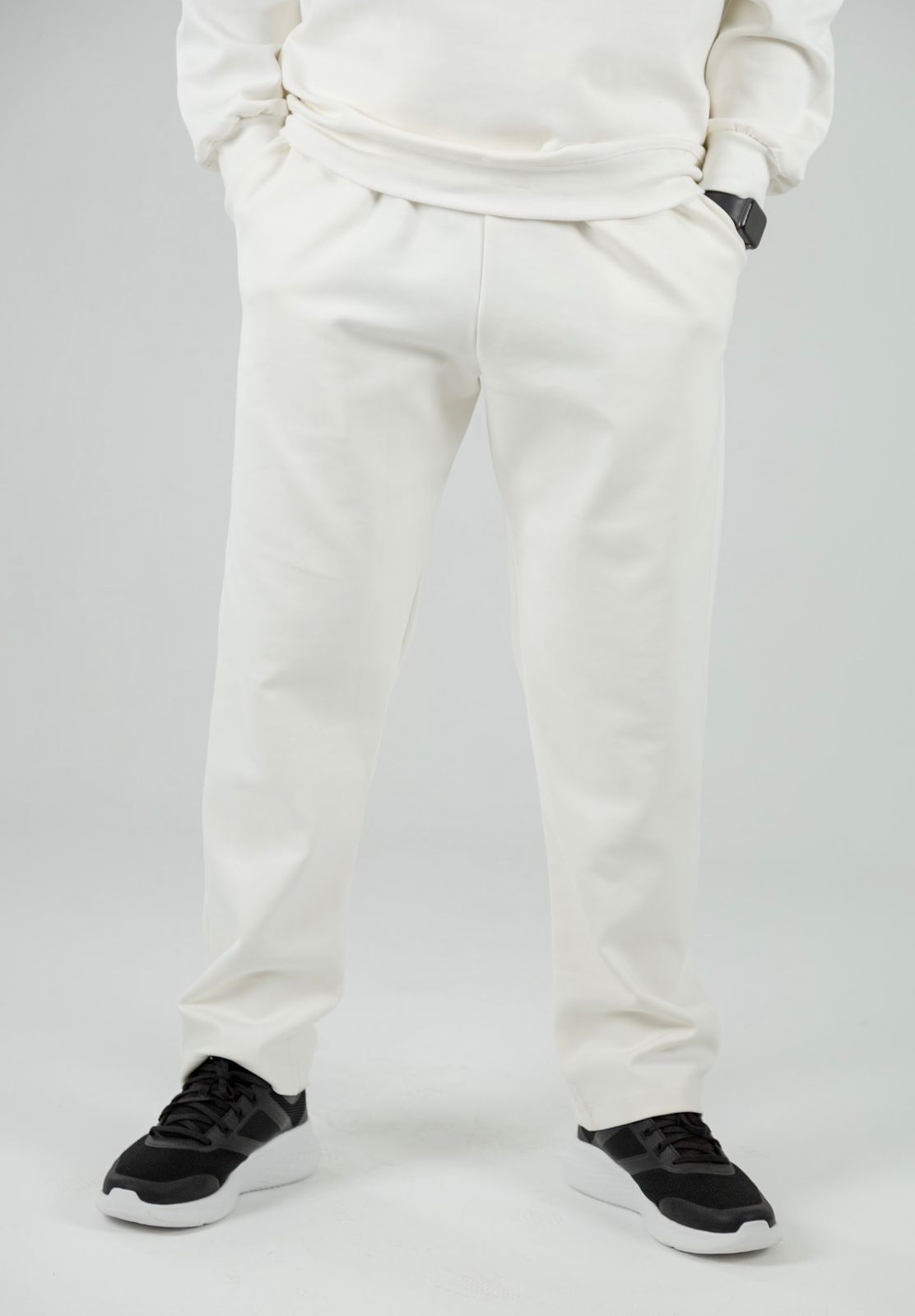White Oversized Straight Leg Pants