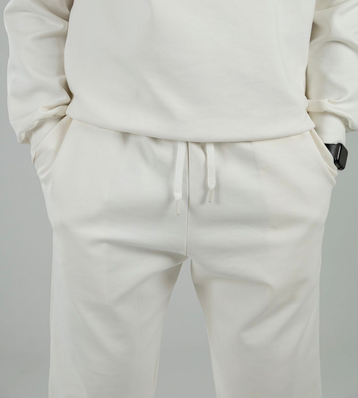 White Oversized Straight Leg Pants