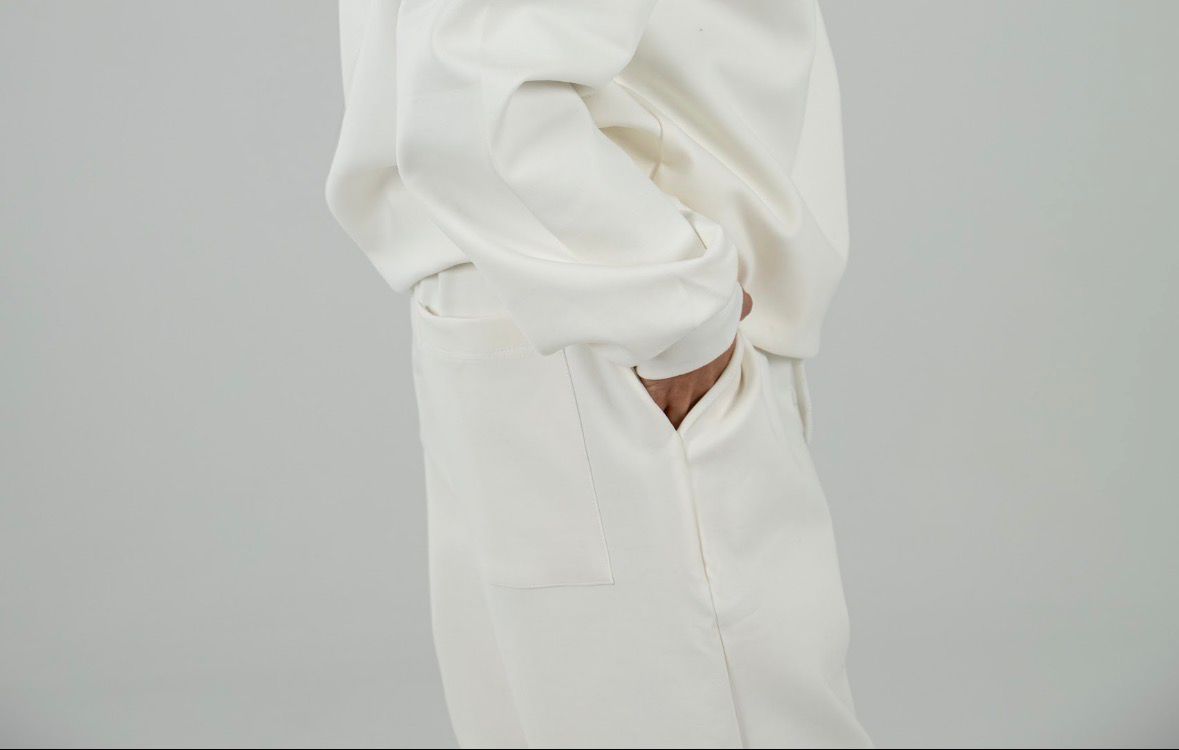 White Oversized Straight Leg Pants
