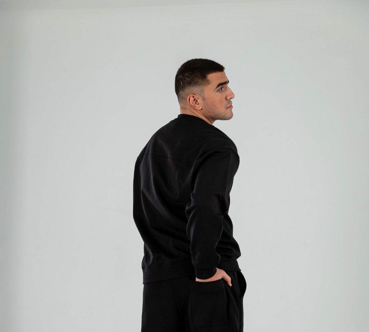 Black Long Sleeve Crewneck